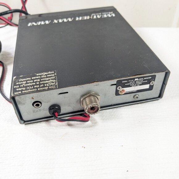 Vintage Midland Weather Max Mini 40 channel CB & VHF Radio Model 77-116 READ - Picture 12 of 15